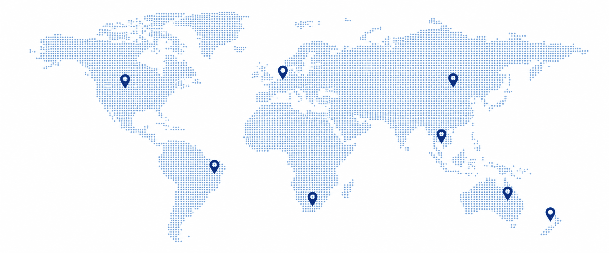 World map showing RV Rental Ninja coverage